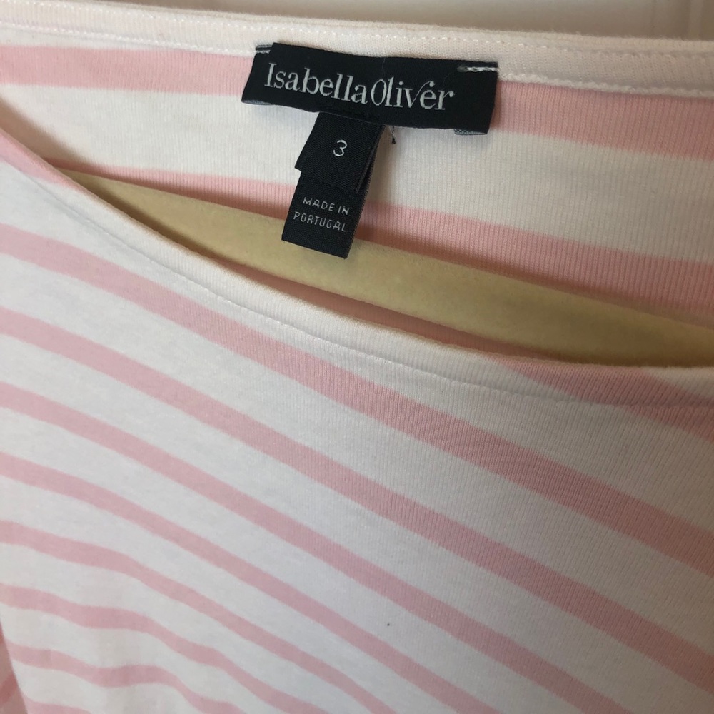 Isabella Oliver Striped Maternity Top - Picture 3 of 7